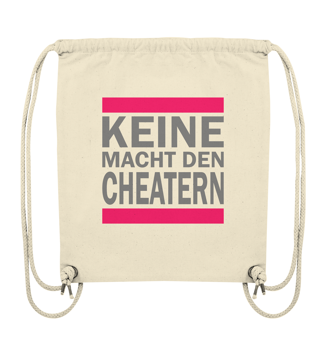 Trashball "Keine Macht den Cheatern" - Organic Gym-Bag