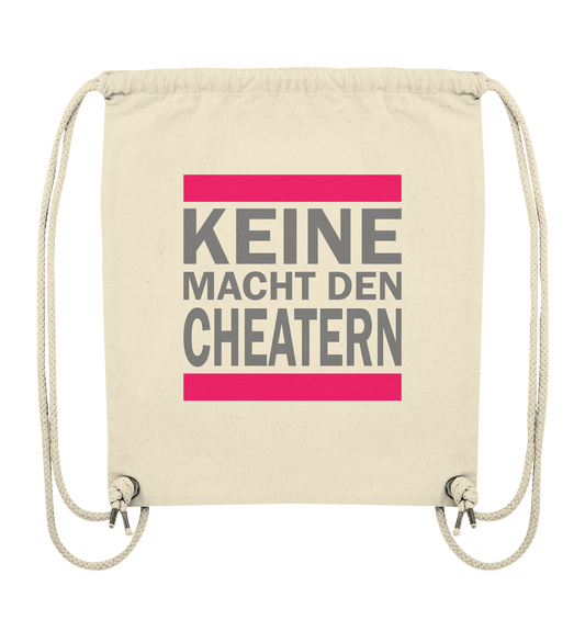 Trashball "Keine Macht den Cheatern" - Organic Gym-Bag