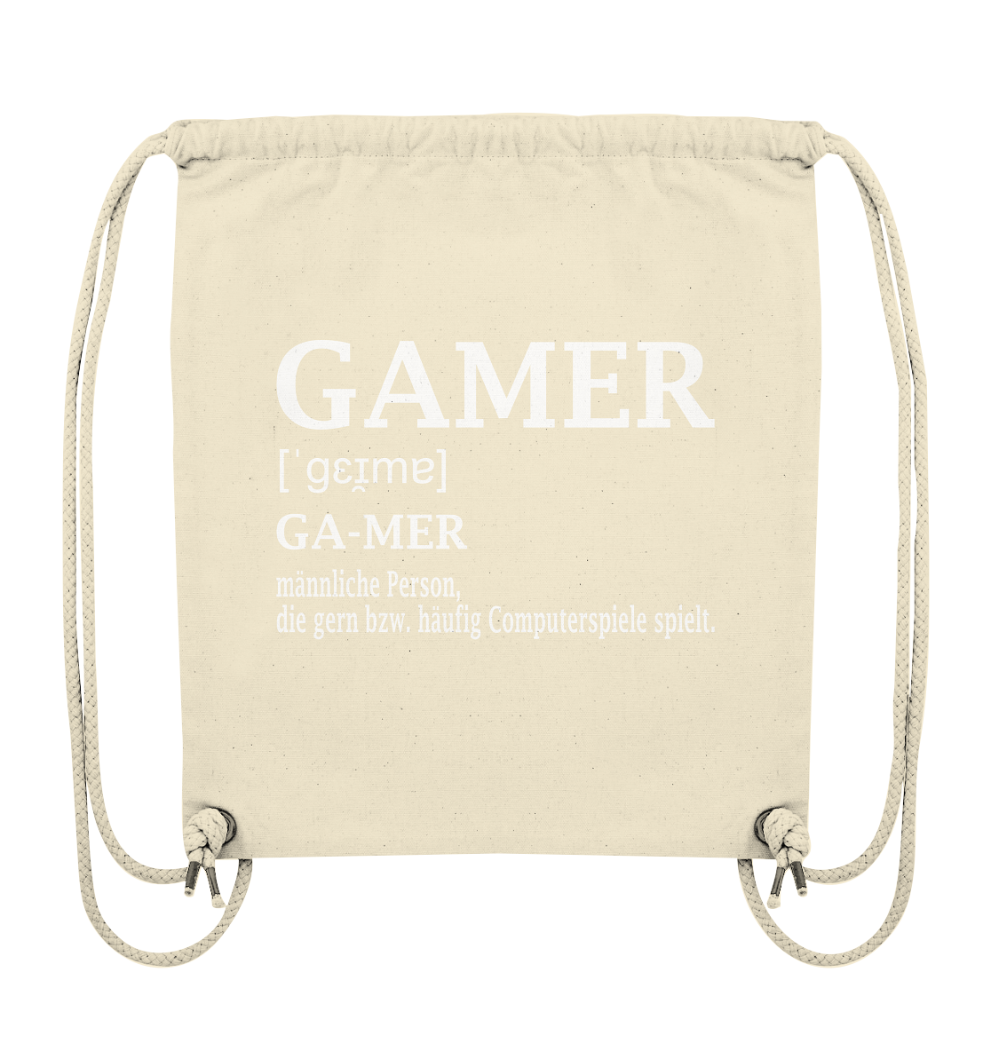 Trashball "Gamer Defintion" - Organic Gym-Bag