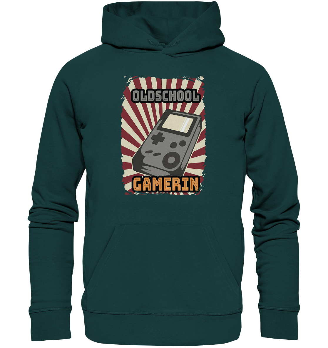 Trashball "Oldschool Gamerin" - Organic Hoodie