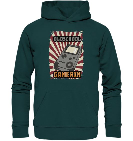 Trashball "Oldschool Gamerin" - Organic Hoodie