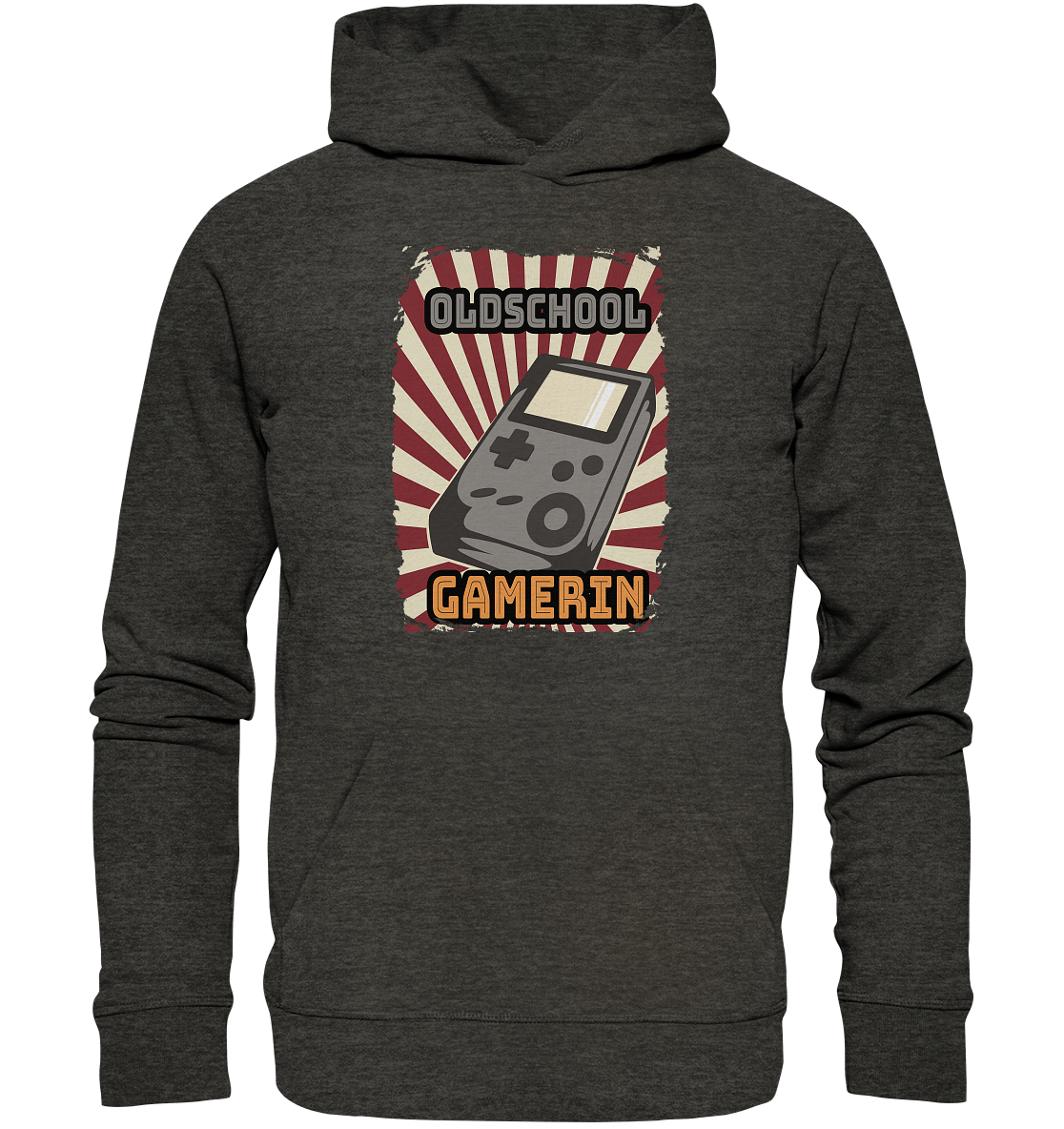 Trashball "Oldschool Gamerin" - Organic Hoodie