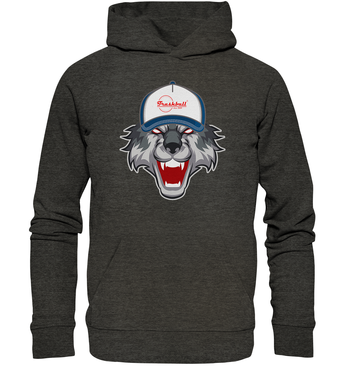 Trashball "Wolf Cap" - Organic Hoodie