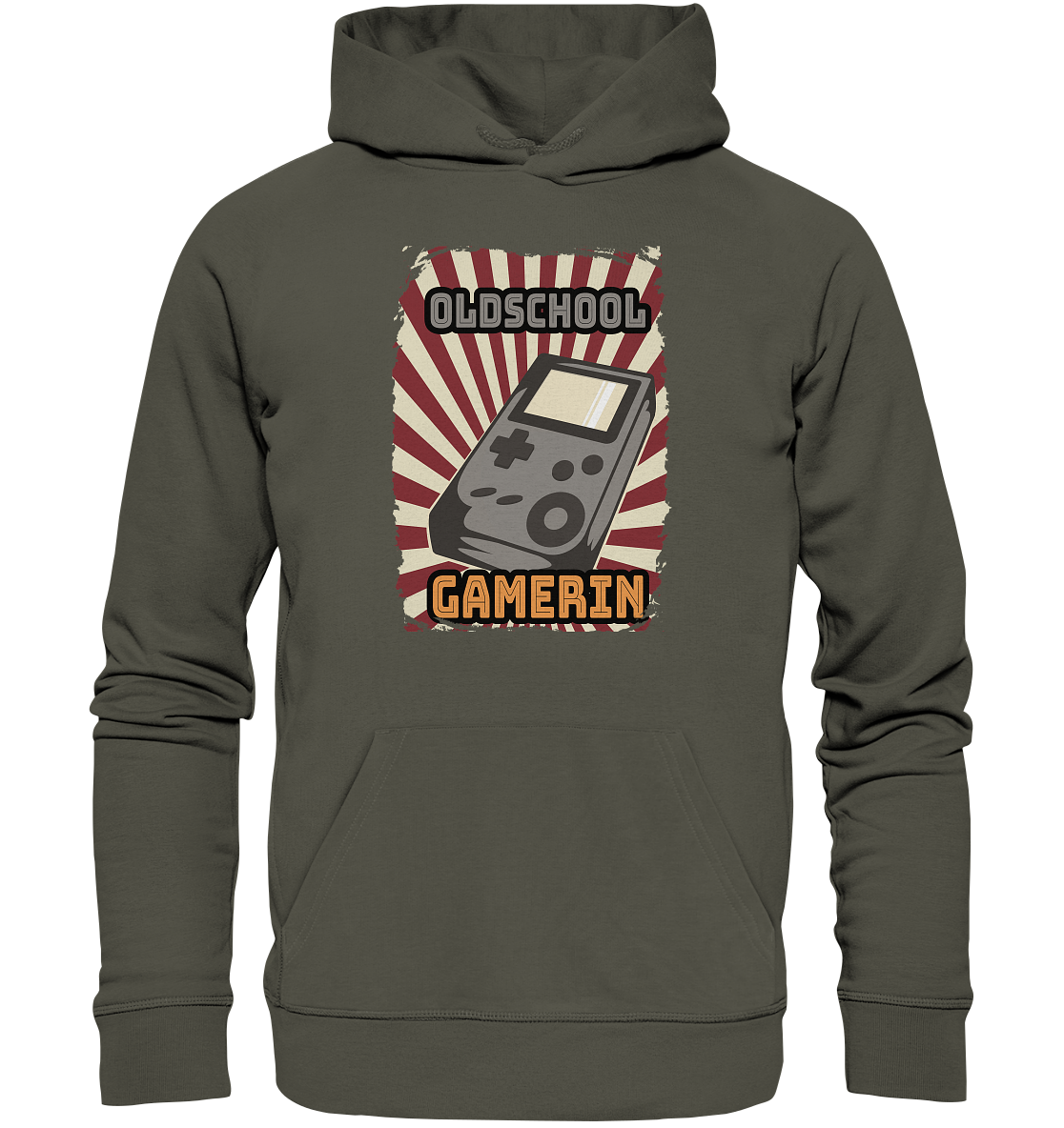 Trashball "Oldschool Gamerin" - Organic Hoodie