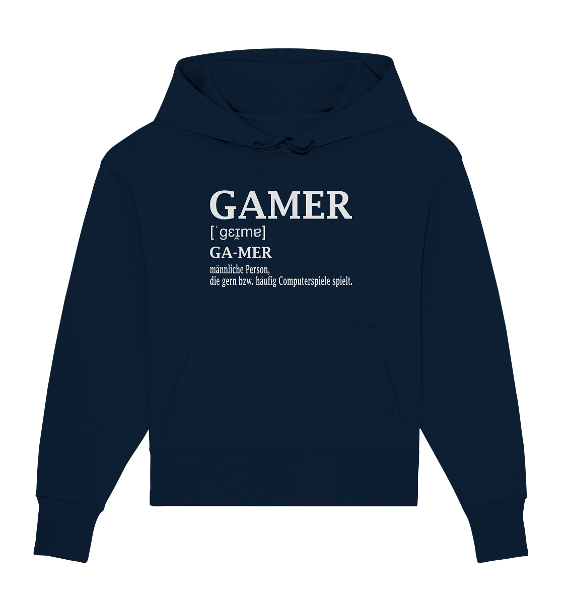 Trashball "Gamer Defintion" - Organic Oversize Hoodie