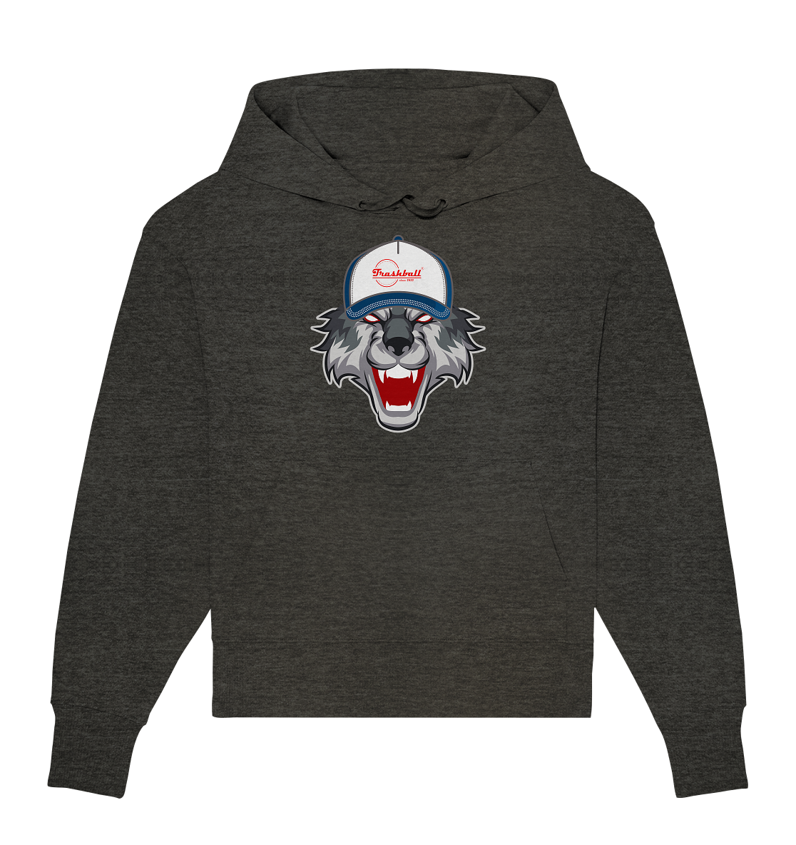 Trashball "Wolf Cap" - Organic Oversize Hoodie