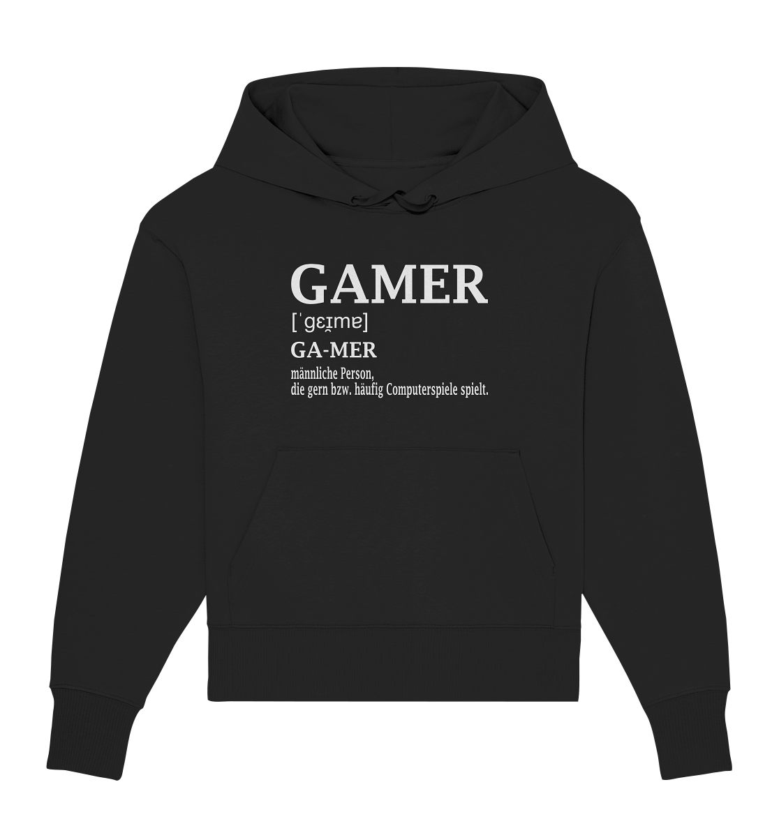 Trashball "Gamer Defintion" - Organic Oversize Hoodie