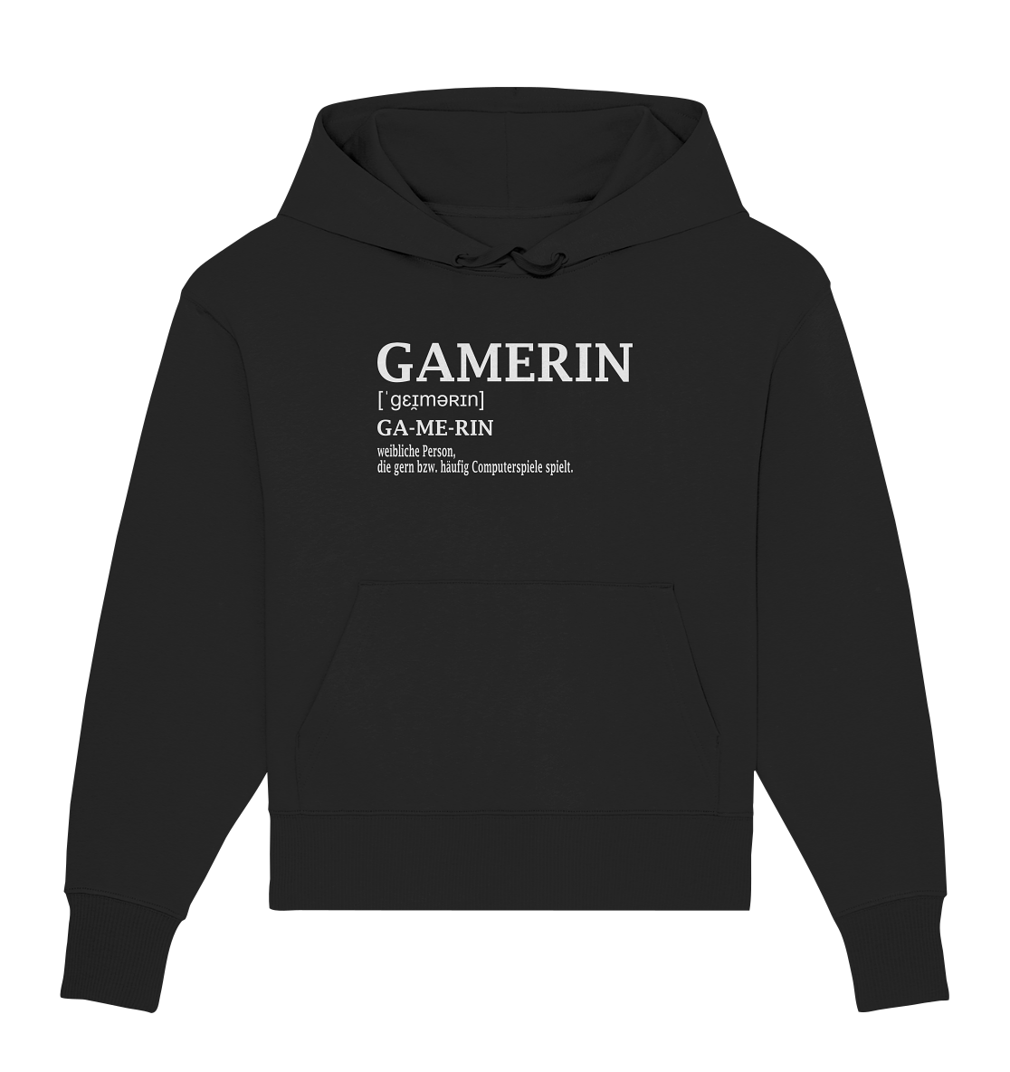 Trashball "Gamerin Defintion" - Organic Oversize Hoodie