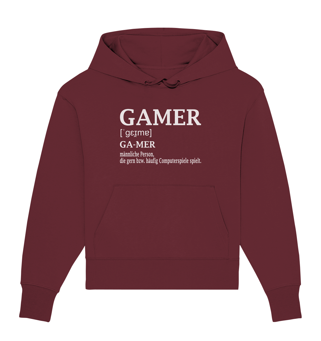 Trashball "Gamer Defintion" - Organic Oversize Hoodie