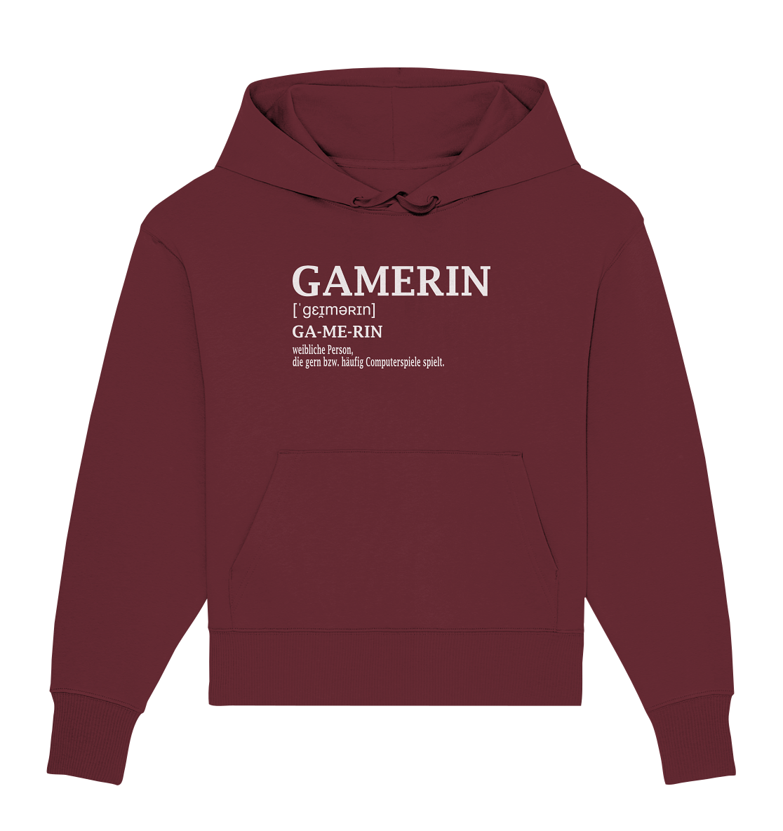 Trashball "Gamerin Defintion" - Organic Oversize Hoodie