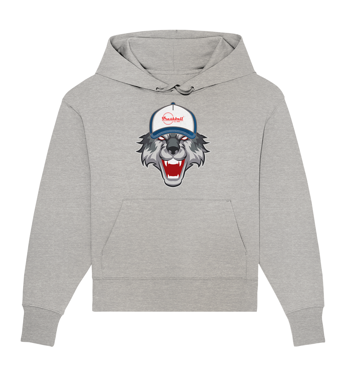 Trashball "Wolf Cap" - Organic Oversize Hoodie