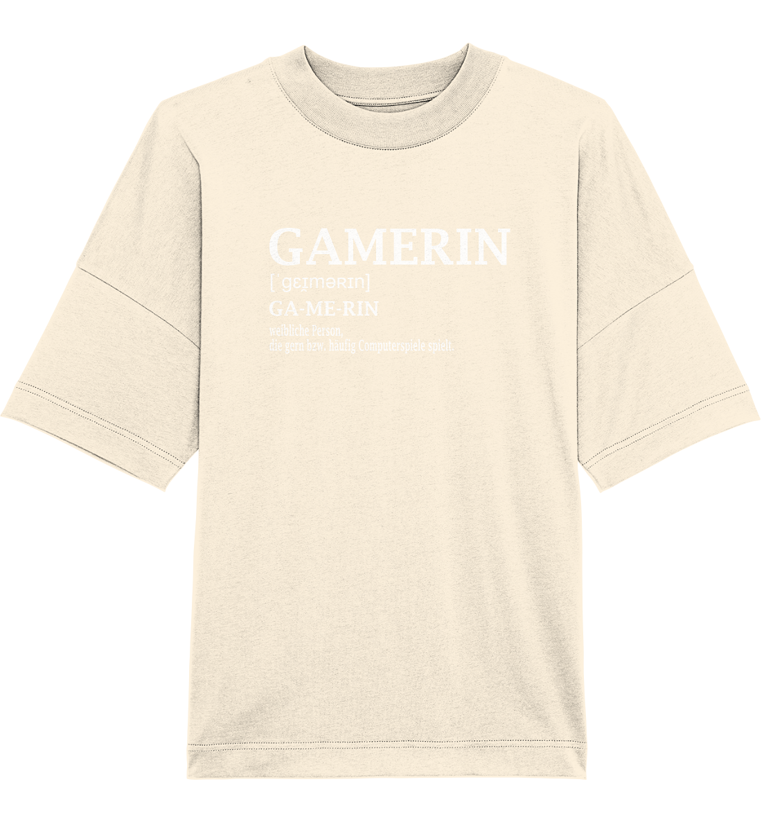 Trashball "Gamerin Defintion" - Organic Oversize Shirt