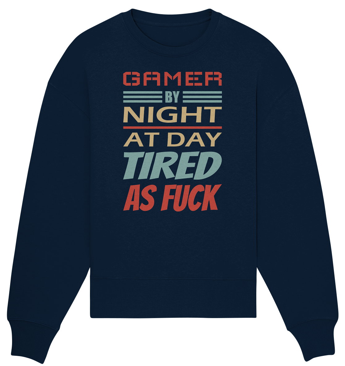 Trashball "Gamer by Night" - Organic Oversize Sweatshirt