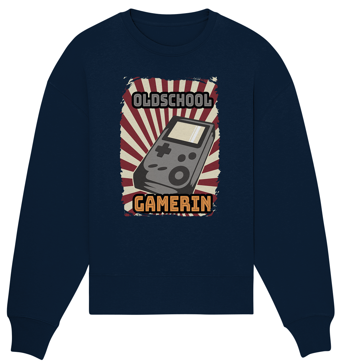 Trashball "Oldschool Gamerin" - Organic Oversize Sweatshirt