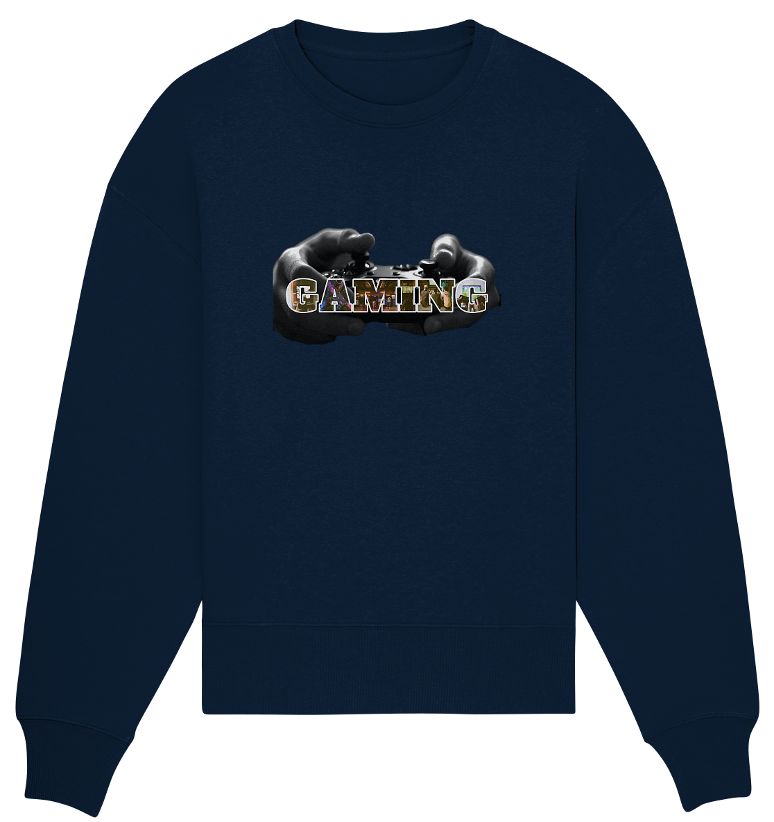 Trashball "Gaming Hands" - Organic Oversize Sweatshirt