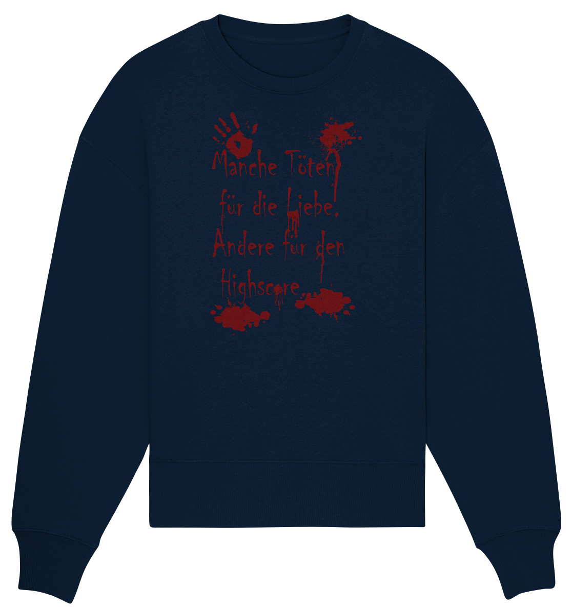 Trashball "Liebe vs. Highscore" - Organic Oversize Sweatshirt