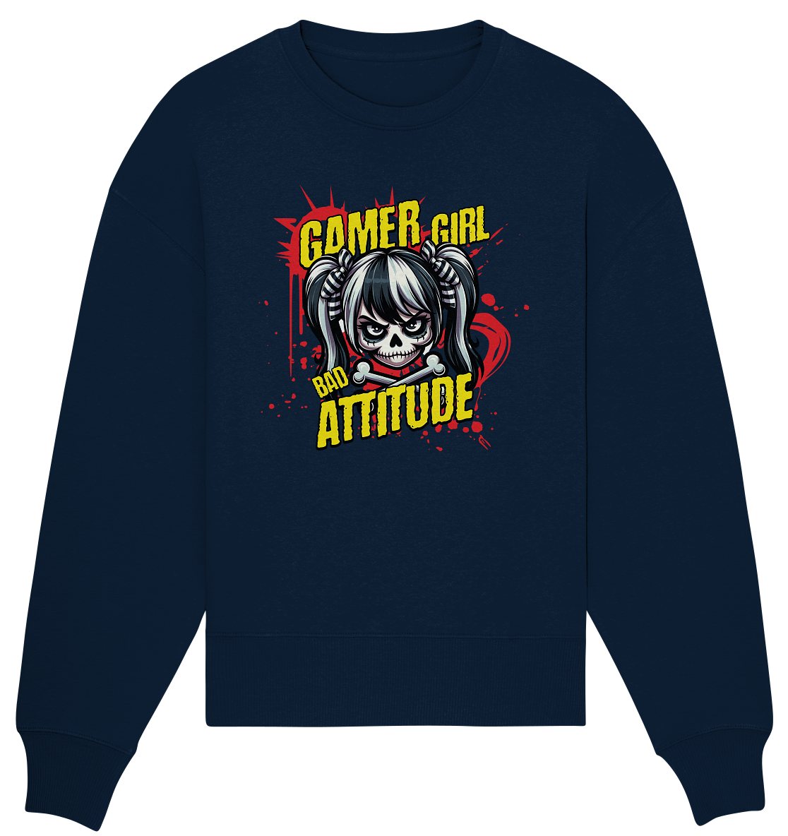 Trashball "Gamer Girl" - Organic Oversize Sweatshirt