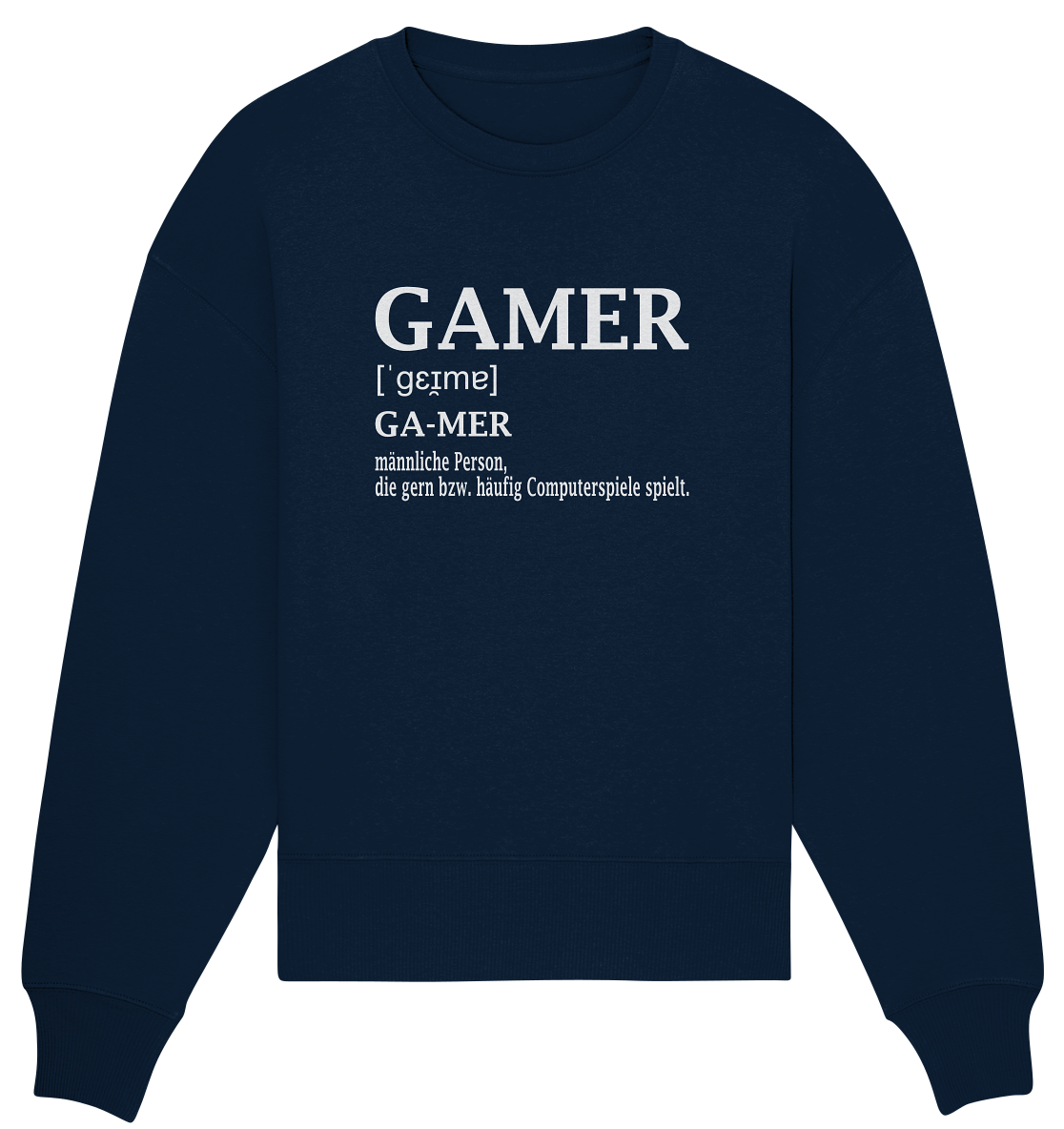 Trashball "Gamer Defintion" - Organic Oversize Sweatshirt