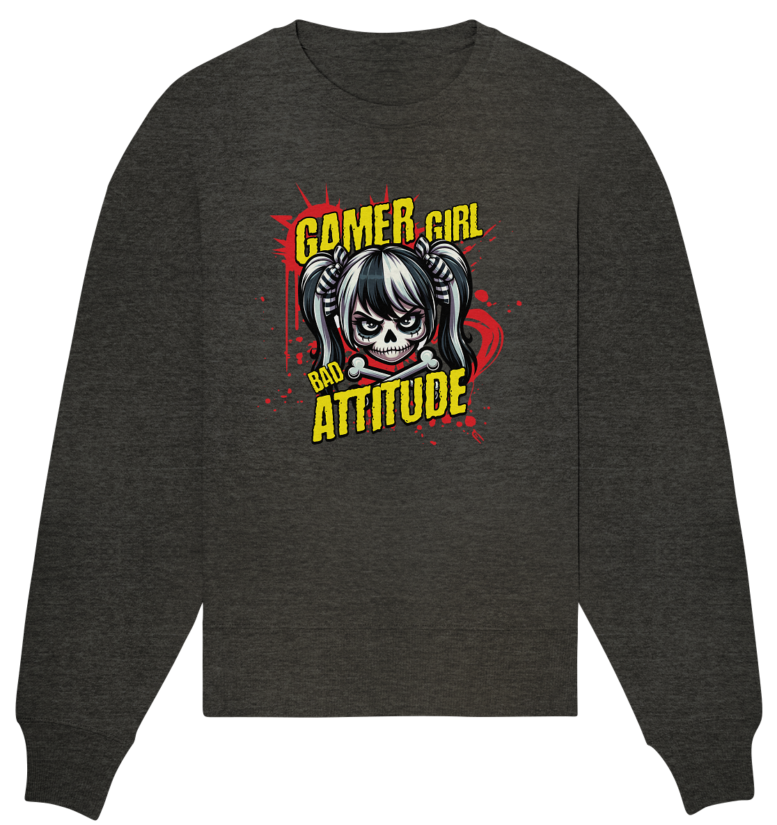 Trashball "Gamer Girl" - Organic Oversize Sweatshirt