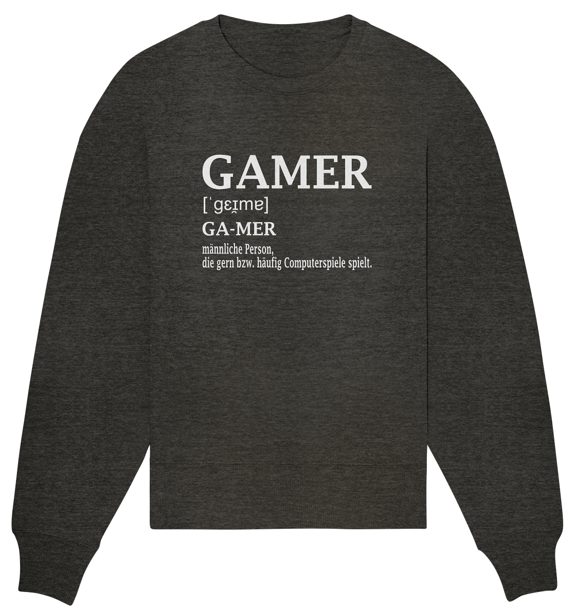 Trashball "Gamer Defintion" - Organic Oversize Sweatshirt