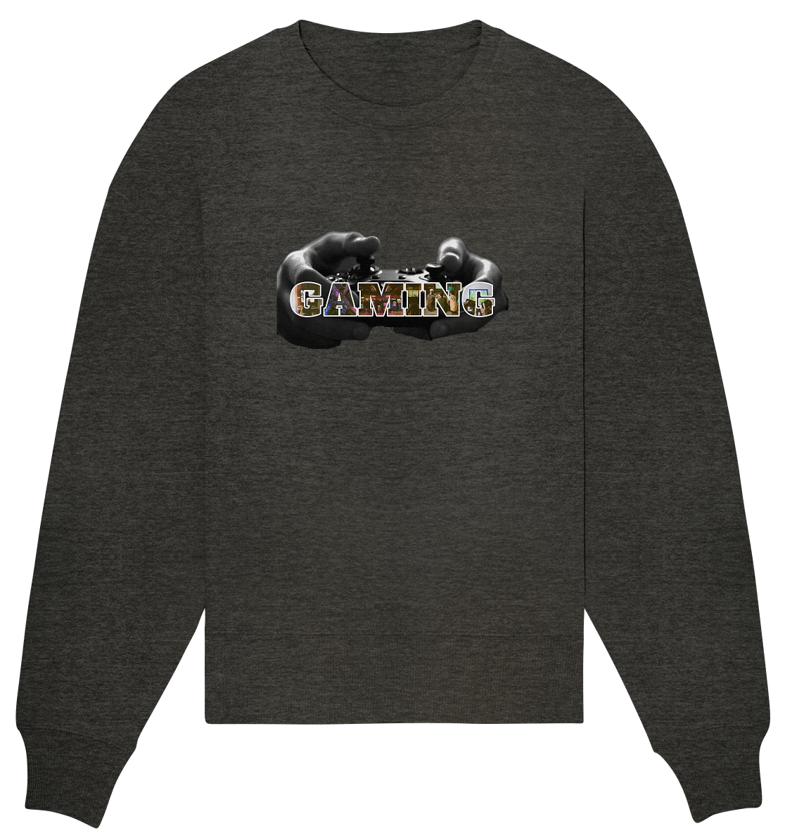 Trashball "Gaming Hands" - Organic Oversize Sweatshirt