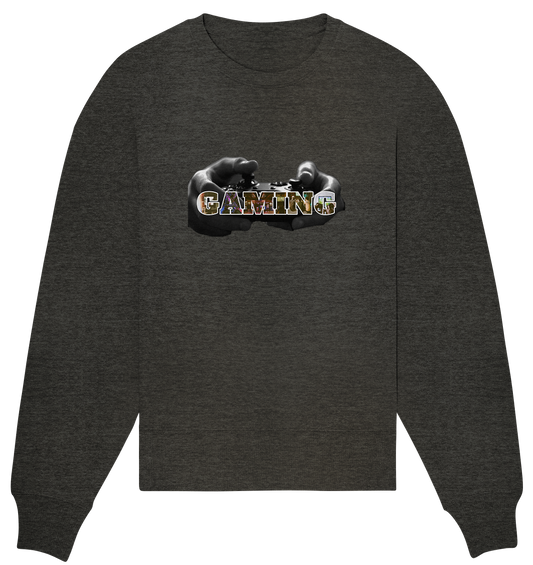 Trashball "Gaming Hands" - Organic Oversize Sweatshirt