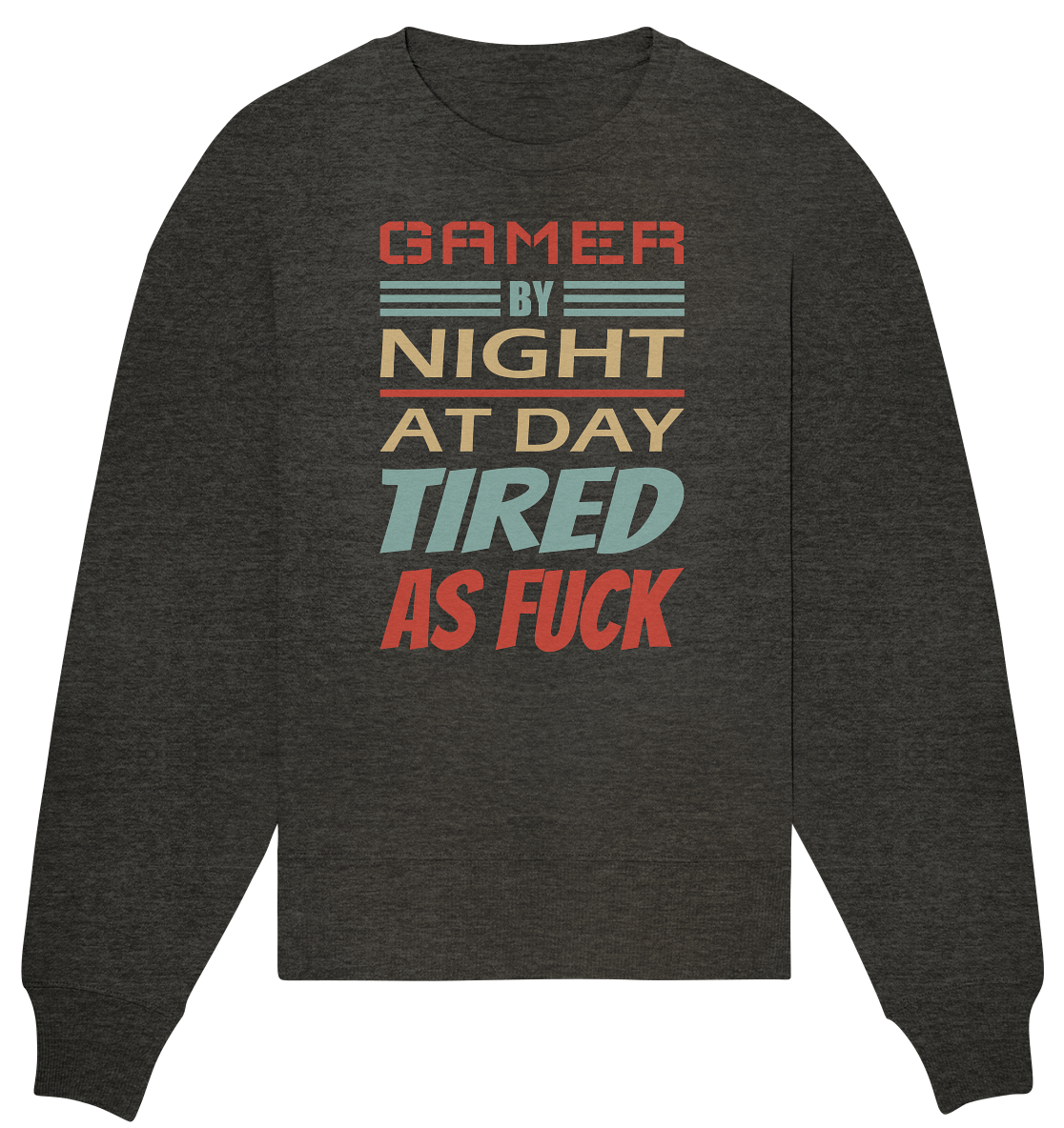 Trashball "Gamer by Night" - Organic Oversize Sweatshirt