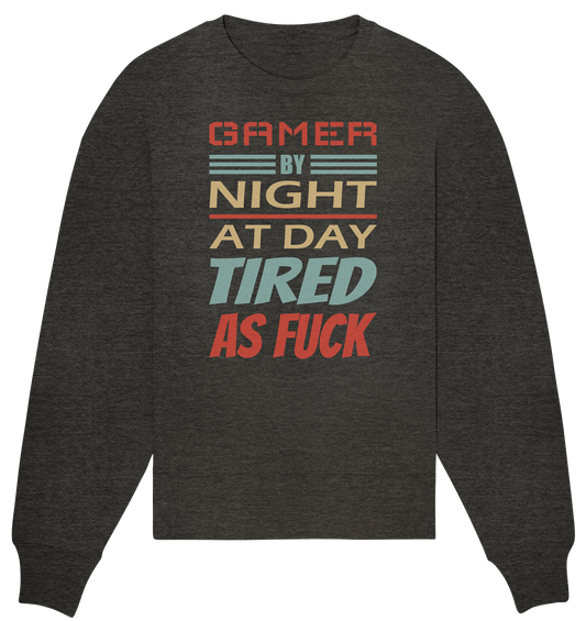 Trashball "Gamer by Night" - Organic Oversize Sweatshirt