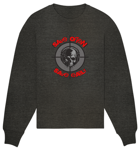 Trashball "Save Often" - Organic Oversize Sweatshirt