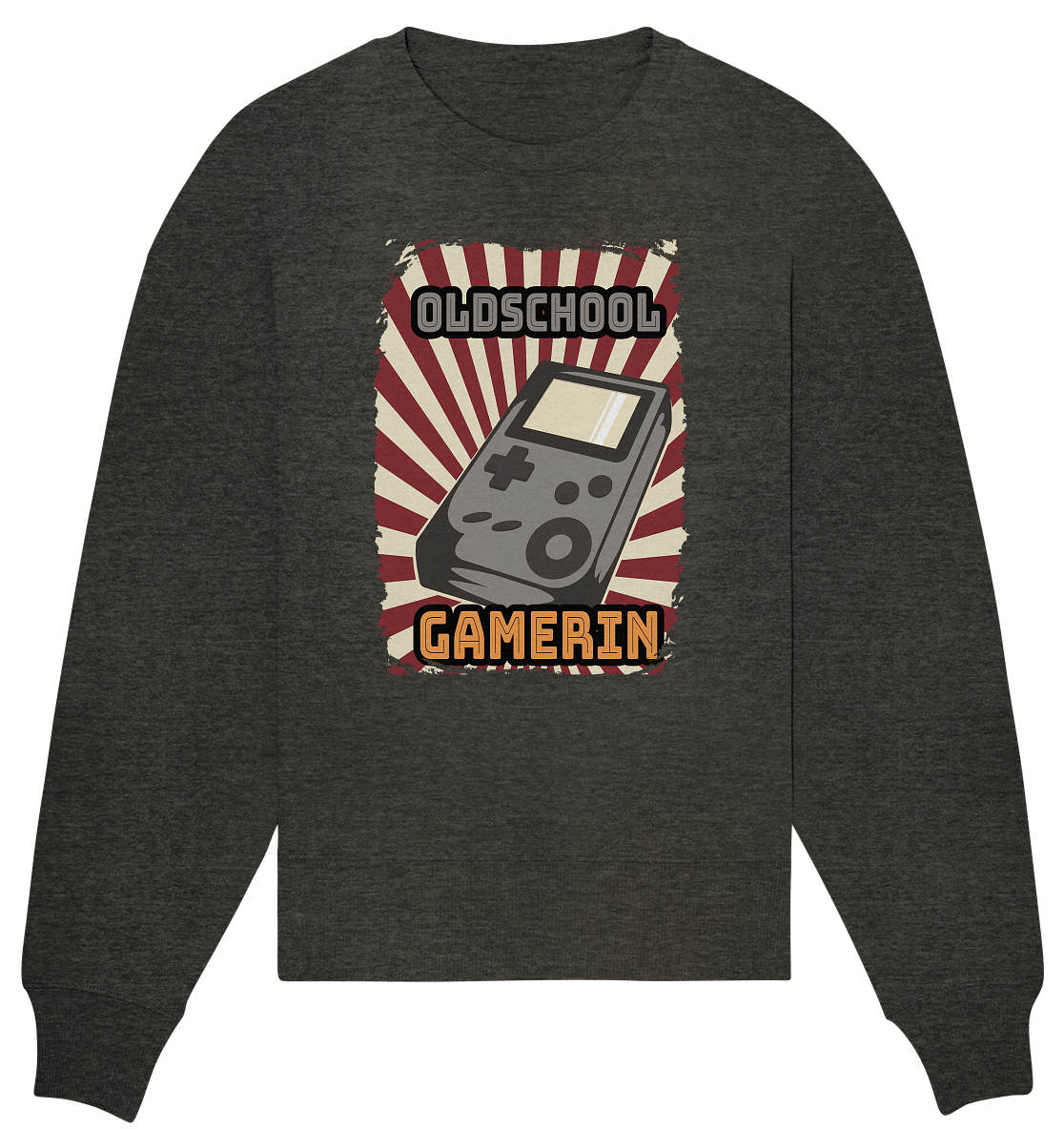 Trashball "Oldschool Gamerin" - Organic Oversize Sweatshirt