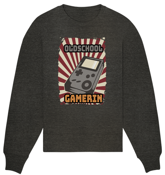 Trashball "Oldschool Gamerin" - Organic Oversize Sweatshirt