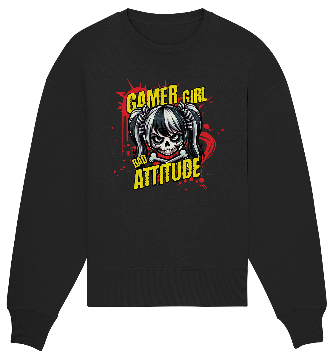 Trashball "Gamer Girl" - Organic Oversize Sweatshirt