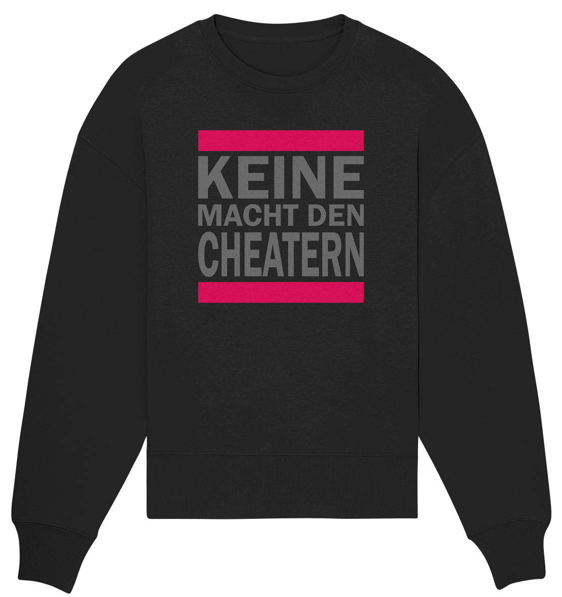 Trashball "Keine Macht den Cheatern" - Organic Oversize Sweatshirt