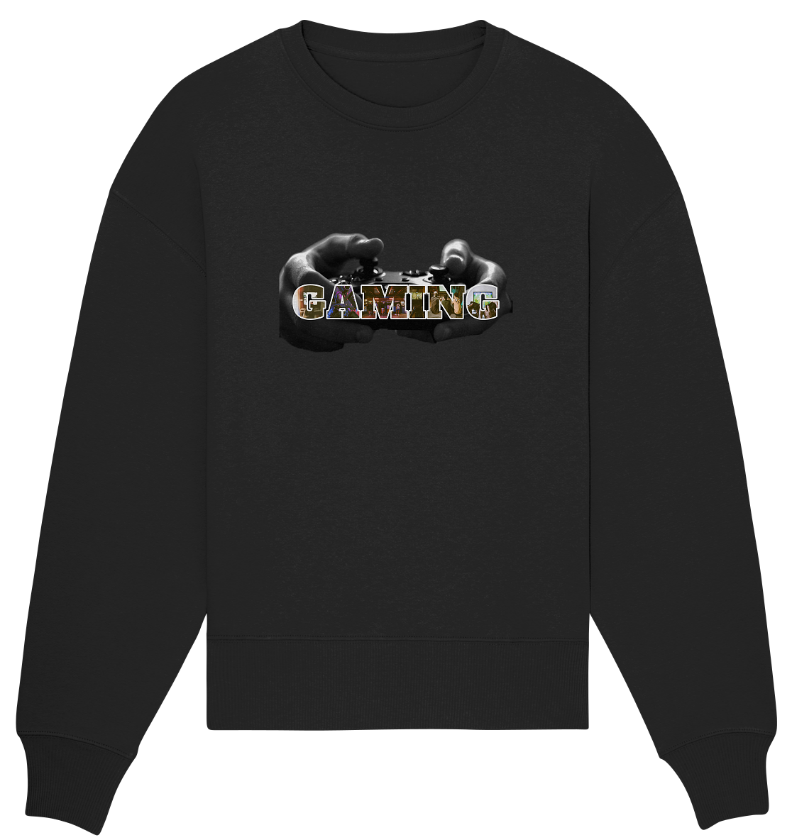 Trashball "Gaming Hands" - Organic Oversize Sweatshirt