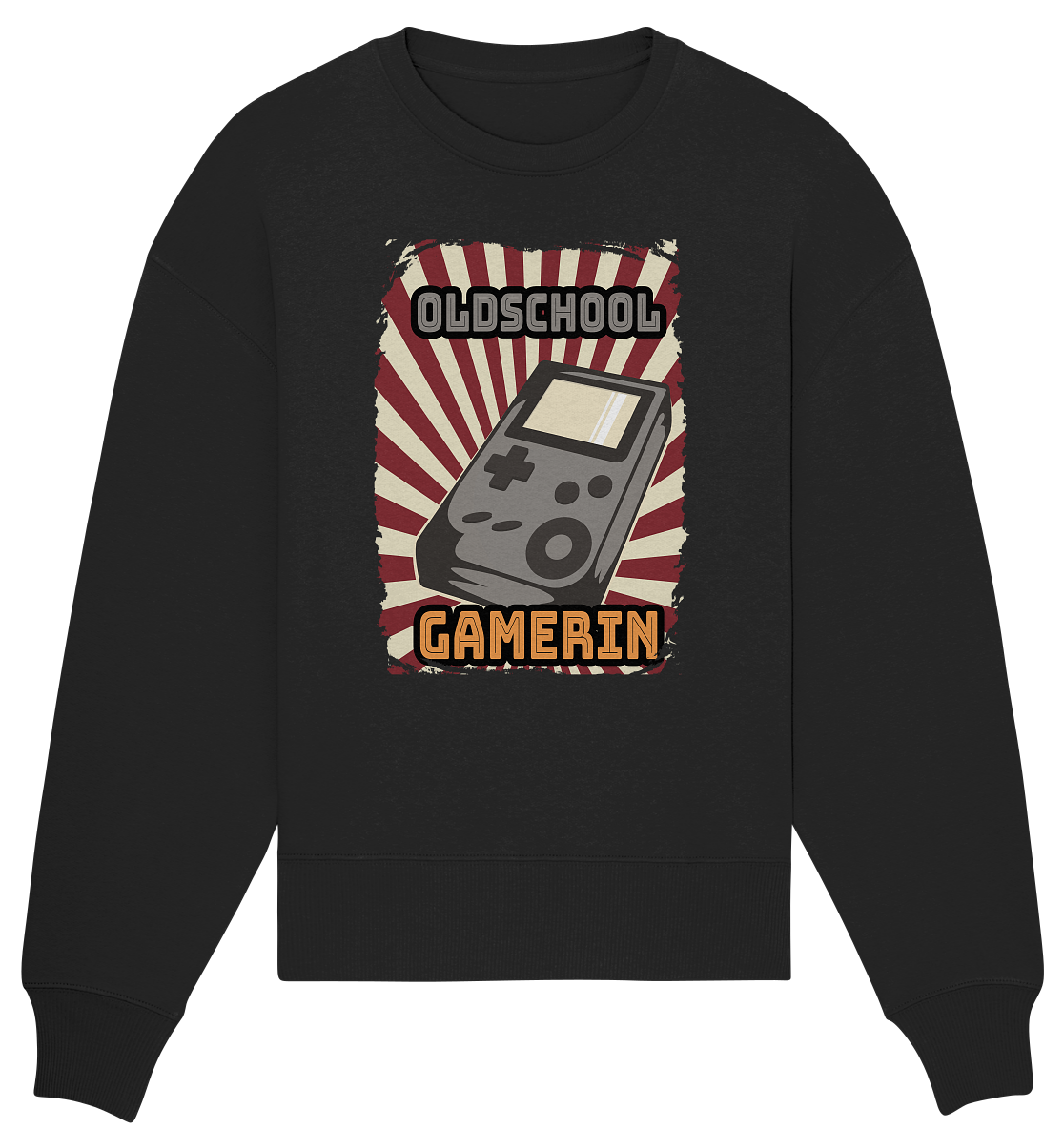 Trashball "Oldschool Gamerin" - Organic Oversize Sweatshirt