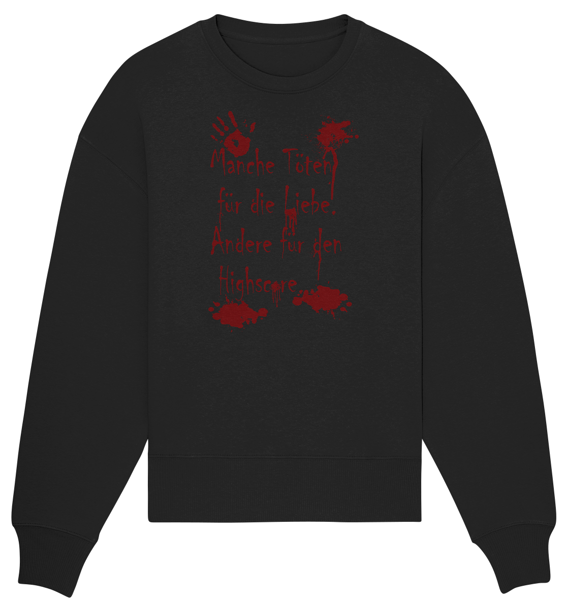 Trashball "Liebe vs. Highscore" - Organic Oversize Sweatshirt