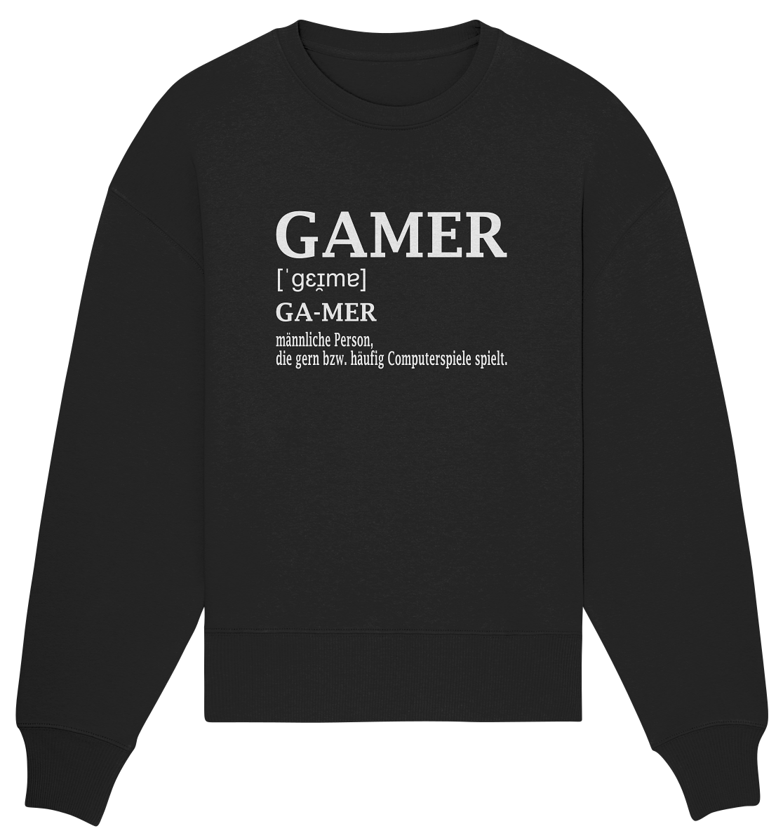 Trashball "Gamer Defintion" - Organic Oversize Sweatshirt