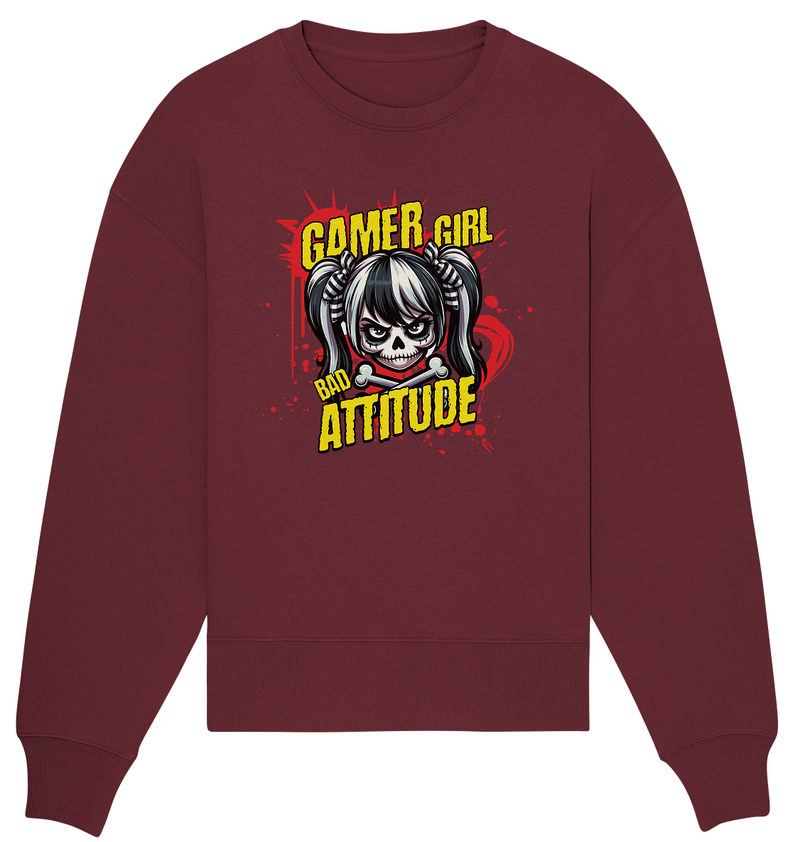 Trashball "Gamer Girl" - Organic Oversize Sweatshirt