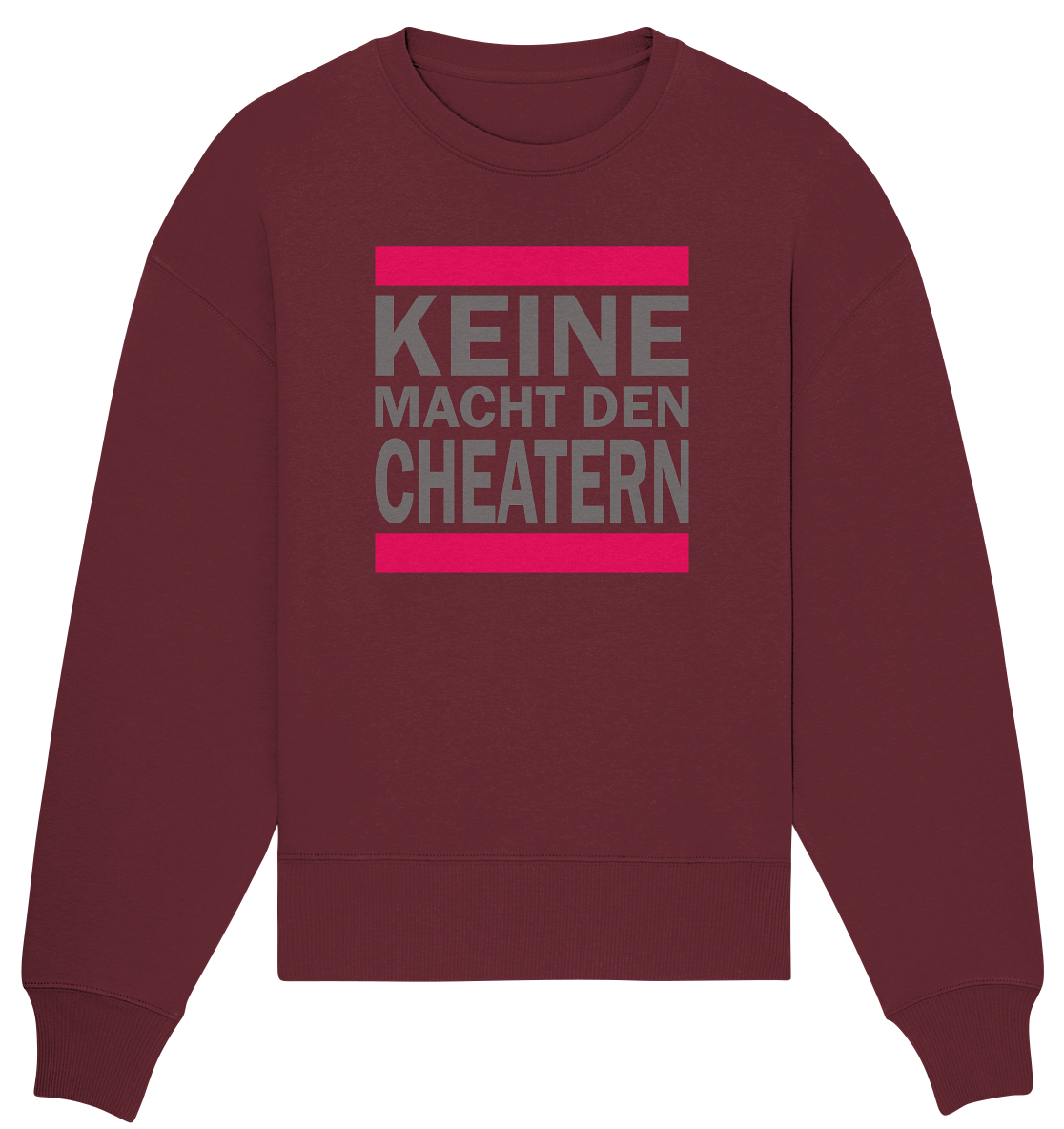 Trashball "Keine Macht den Cheatern" - Organic Oversize Sweatshirt