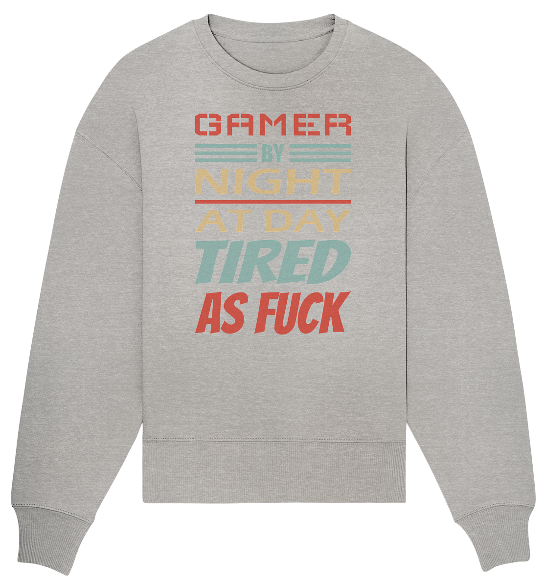 Trashball "Gamer by Night" - Organic Oversize Sweatshirt