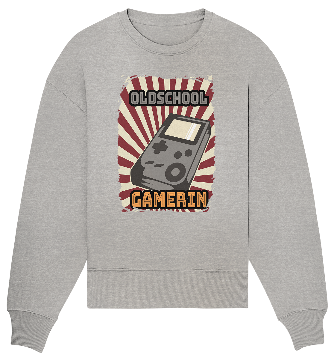 Trashball "Oldschool Gamerin" - Organic Oversize Sweatshirt