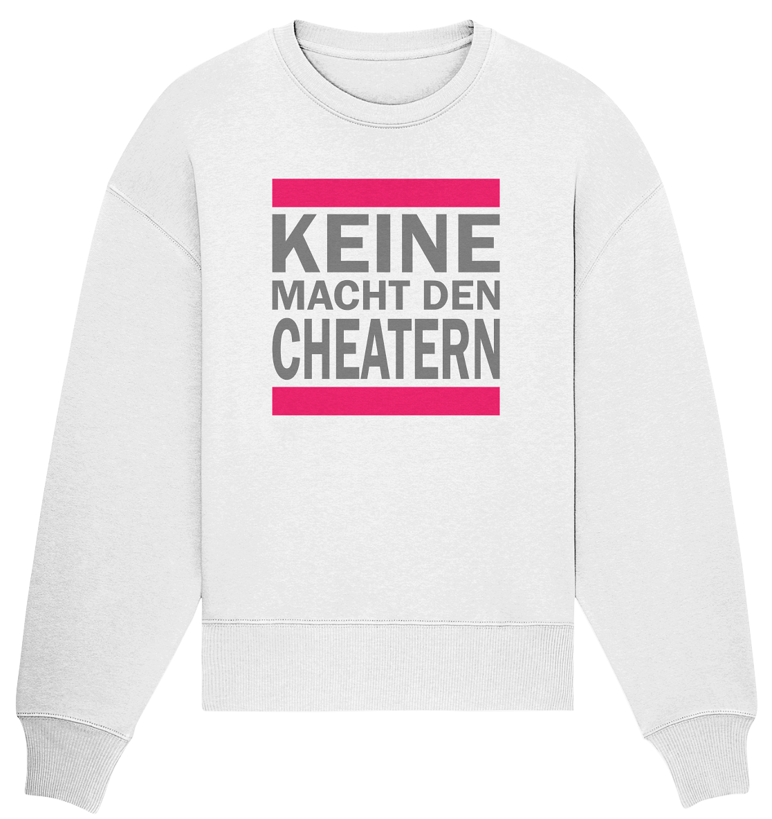 Trashball "Keine Macht den Cheatern" - Organic Oversize Sweatshirt