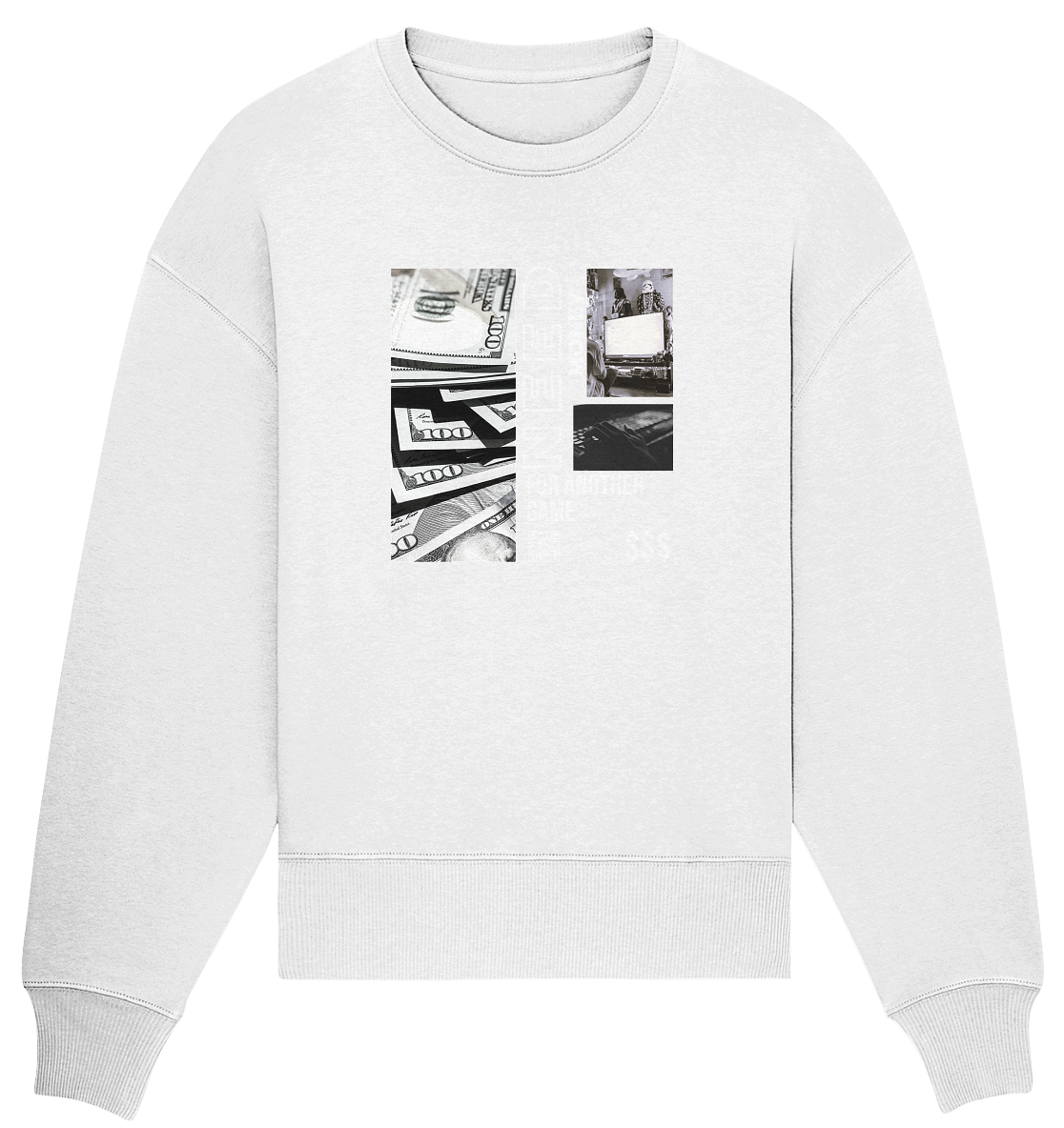 Trashball "Need Money" - Organic Oversize Sweatshirt