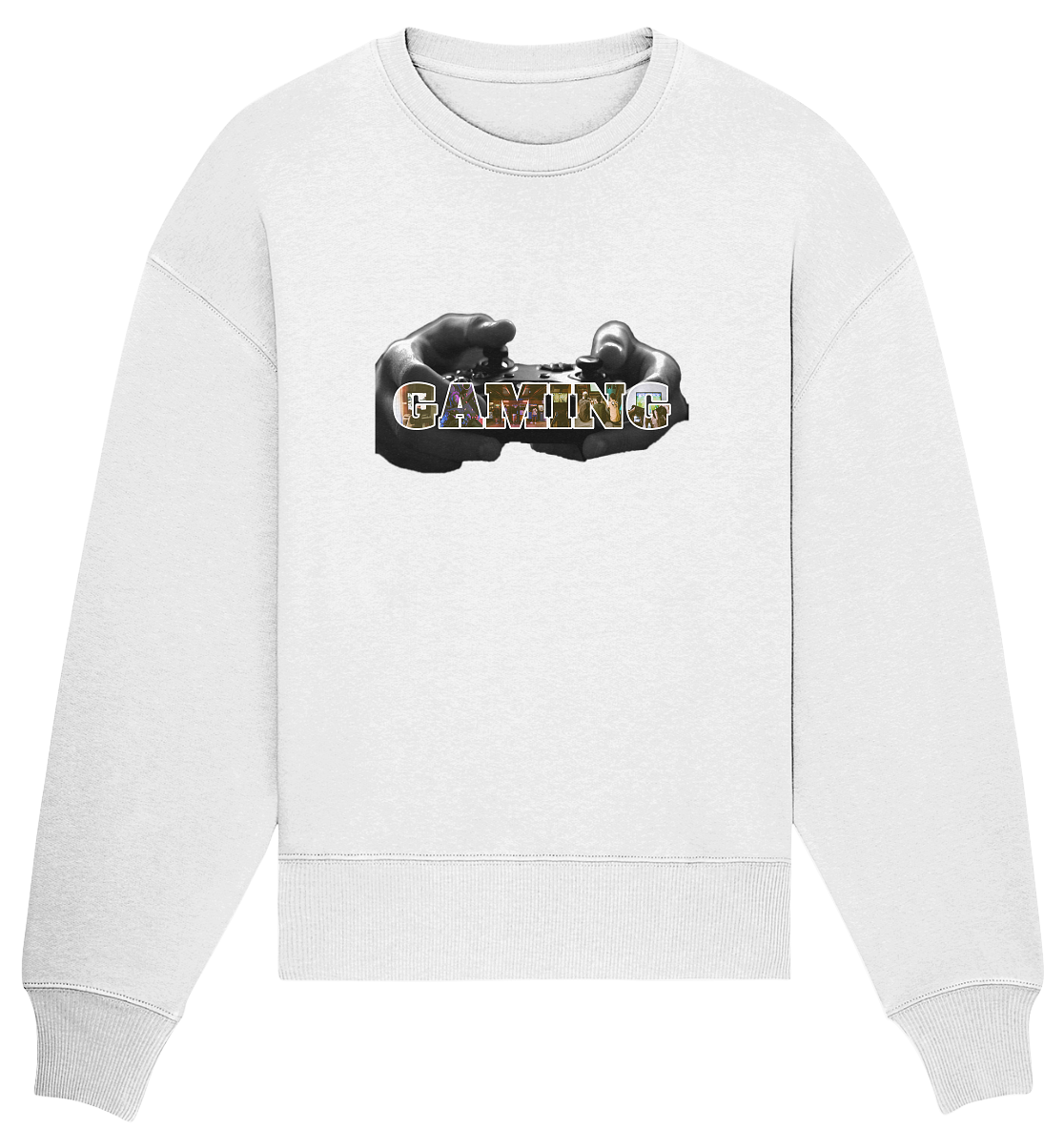 Trashball "Gaming Hands" - Organic Oversize Sweatshirt