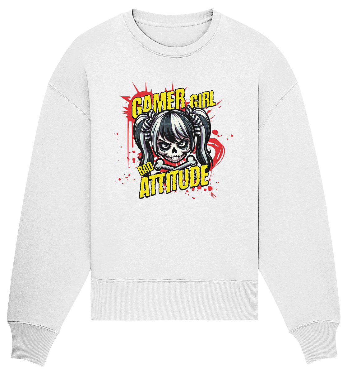 Trashball "Gamer Girl" - Organic Oversize Sweatshirt