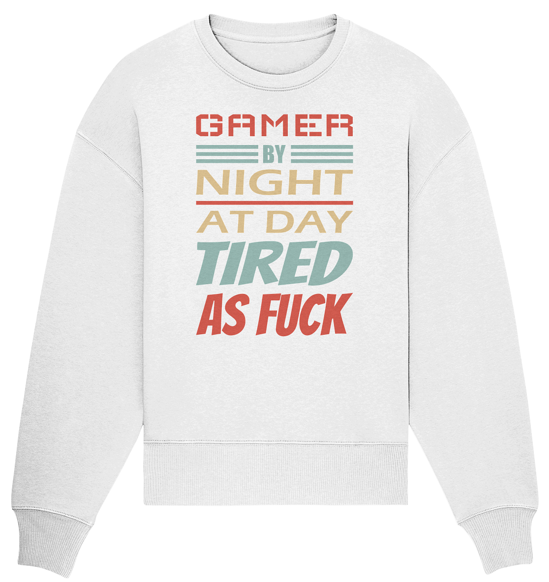 Trashball "Gamer by Night" - Organic Oversize Sweatshirt