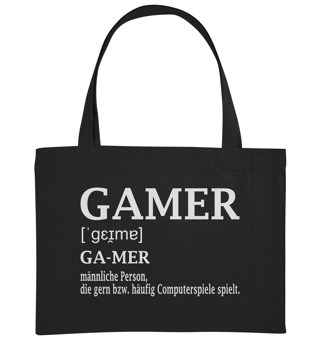 Trashball "Gamer Defintion" - Organic Shopping-Bag