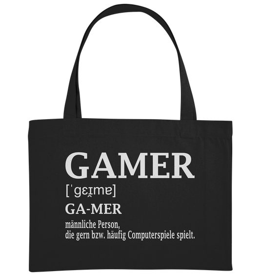 Trashball "Gamer Defintion" - Organic Shopping-Bag