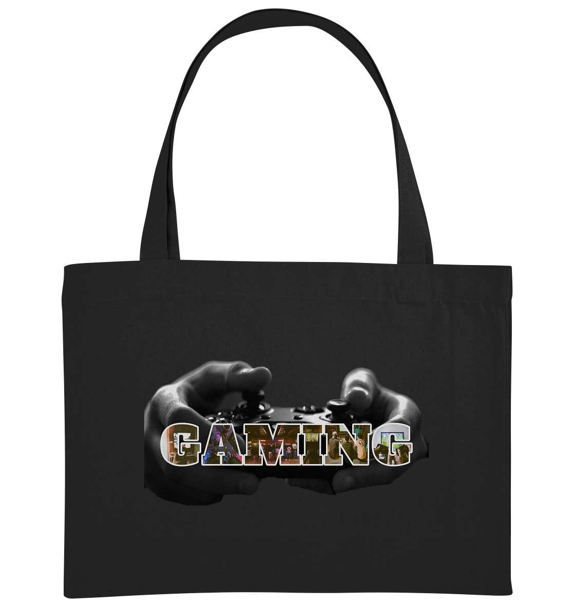 Trashball "Gaming Hands" - Organic Shopping-Bag