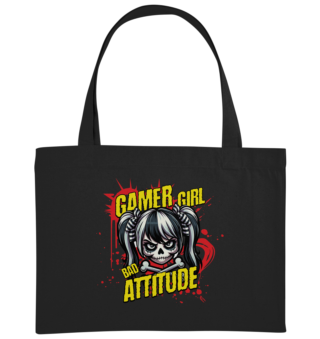 Trashball "Gamer Girl" - Organic Shopping-Bag